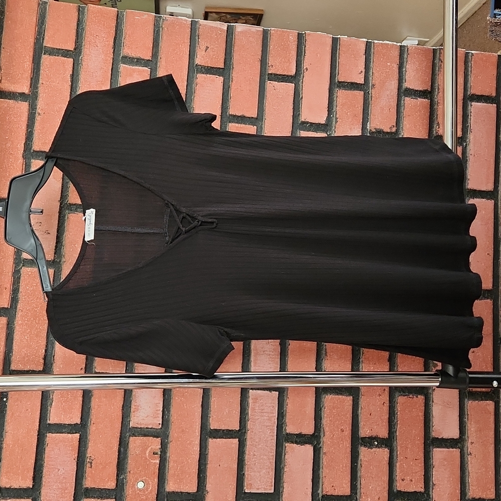 Womens black medium blouse